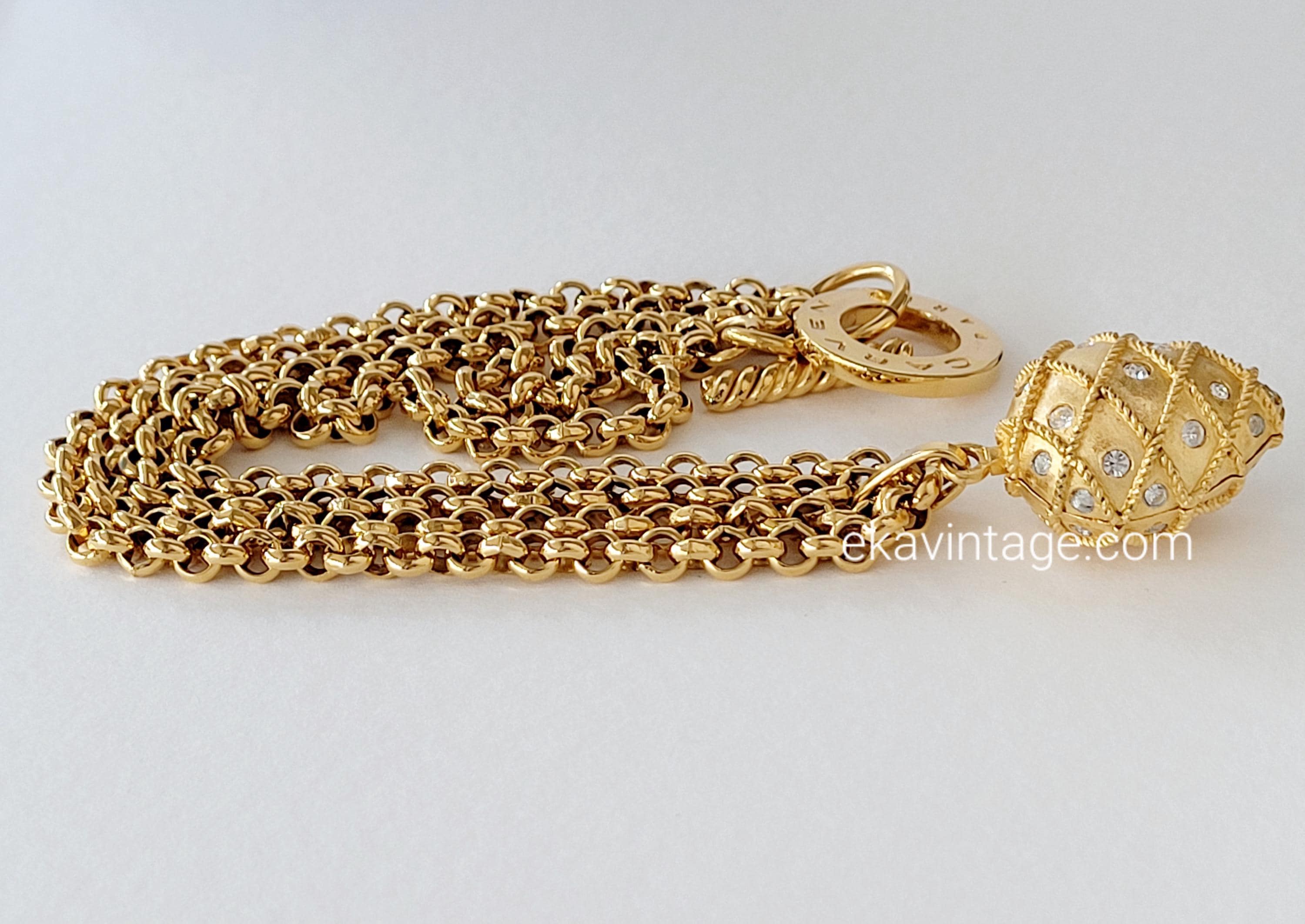 Carven Paris - Vintage Pendant Necklace - Etsy Israel