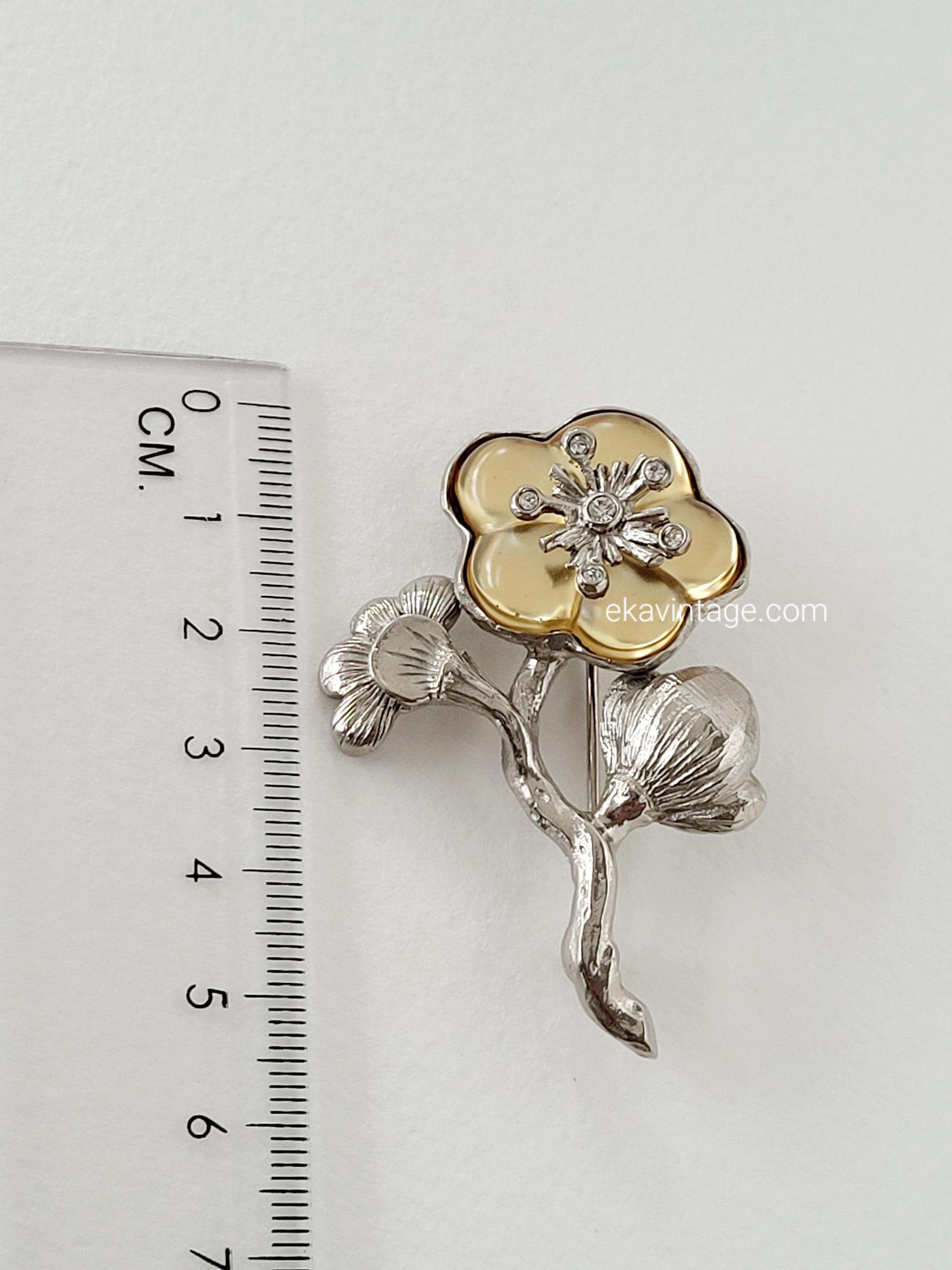 Kenzo Paris - Vintage Flower Brooch - Etsy