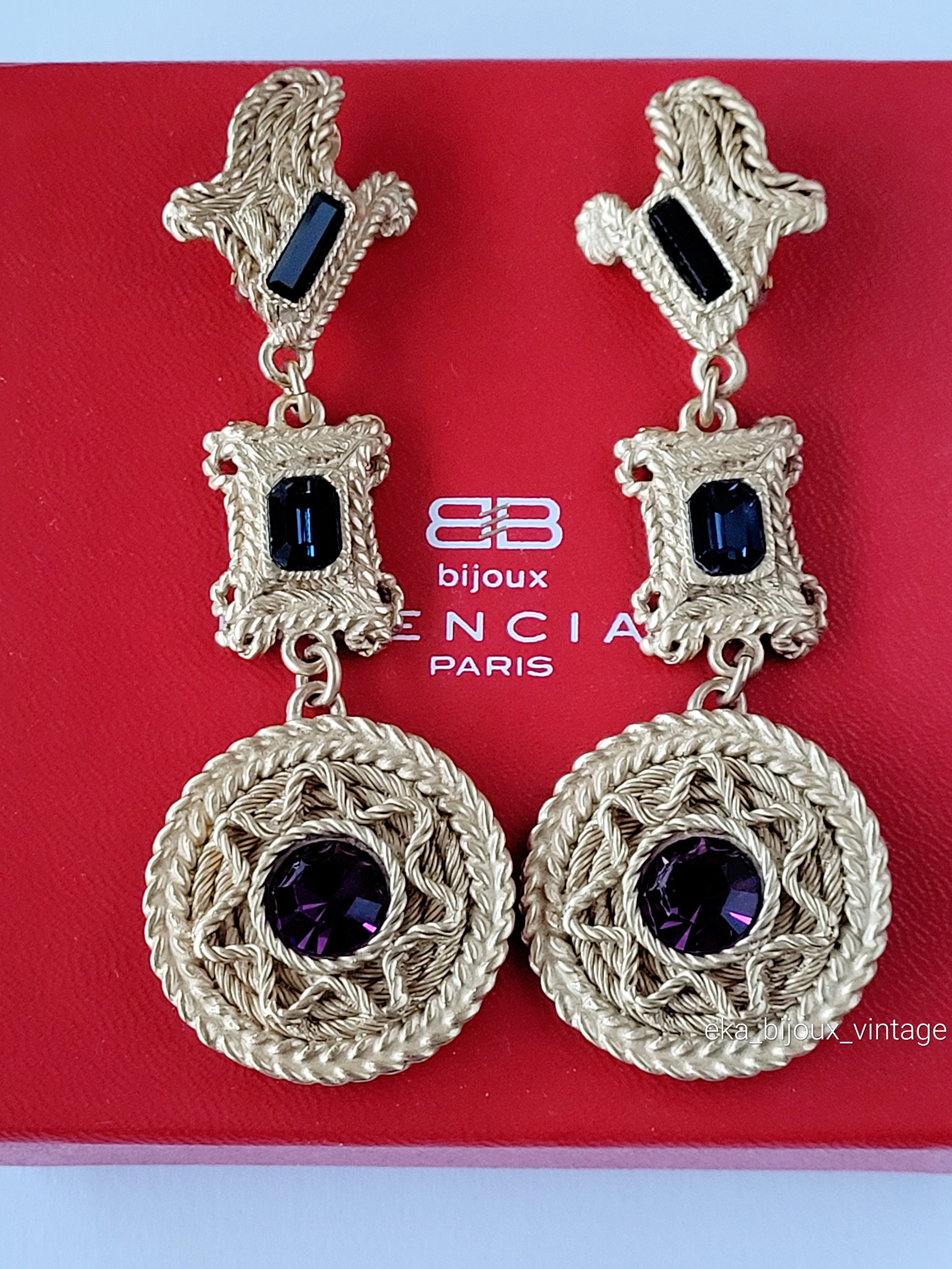 バレンシアガ - ヴィンテージ ドロップ イヤリング - Etsy 日本 バレンシアガ - ヴィンテージ ドロップ イヤリング - Etsy 日本