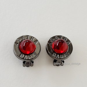 Agatha Paris - Vintage Red Cabochons Earrings