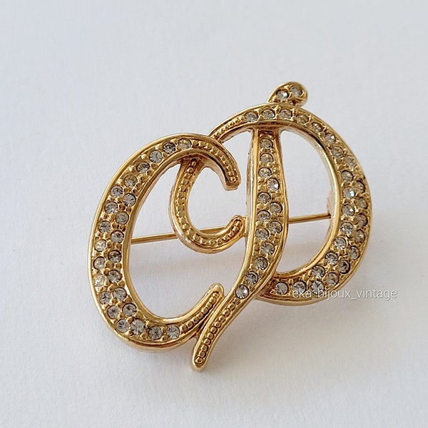 Christian Dior - Vintage CD Brooch