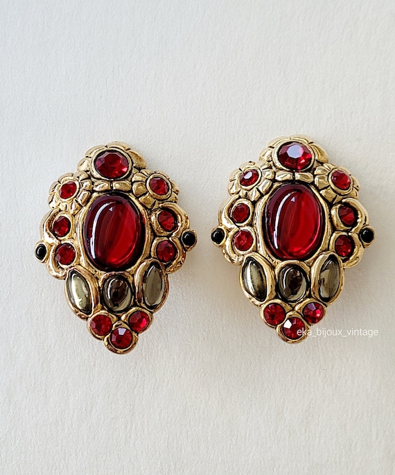 Lot de 3 paires de boucles d'oreilles pendantes en forme de trapèze
