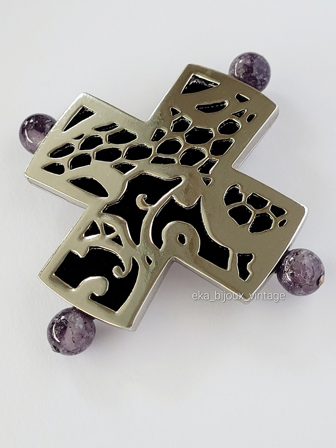 Broche Vintage Rochas Paris - Bijou Ancien, Style Rétro