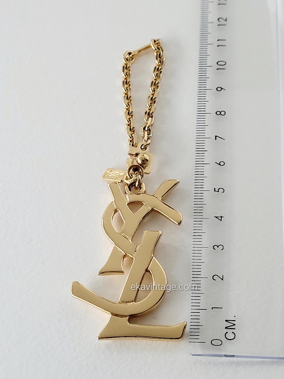 Yves Saint Laurent - Vintage YSL Bag Charm or Key Ring - Etsy