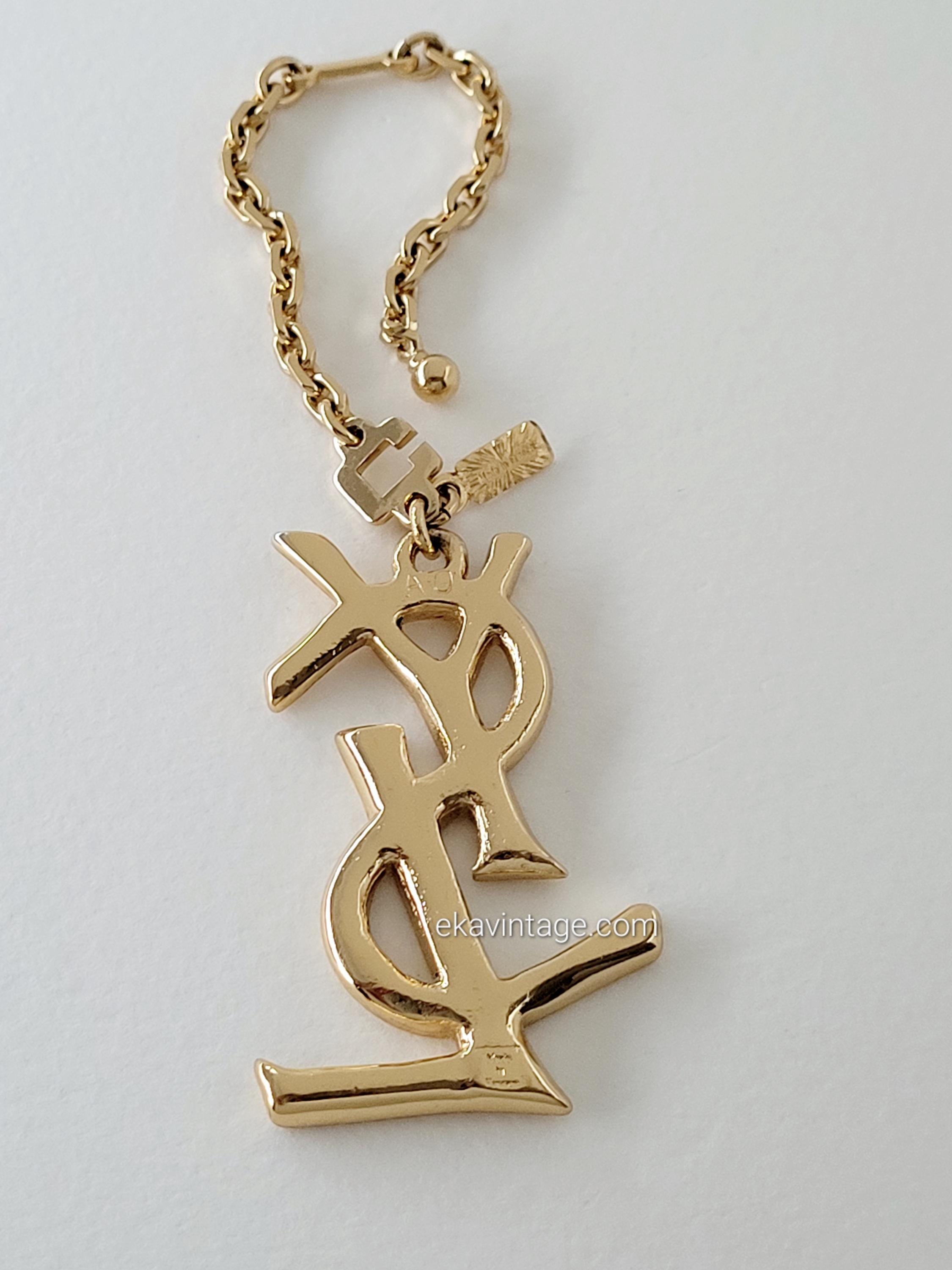 Yves Saint Laurent - Vintage YSL Bag Charm or Key Ring - Etsy