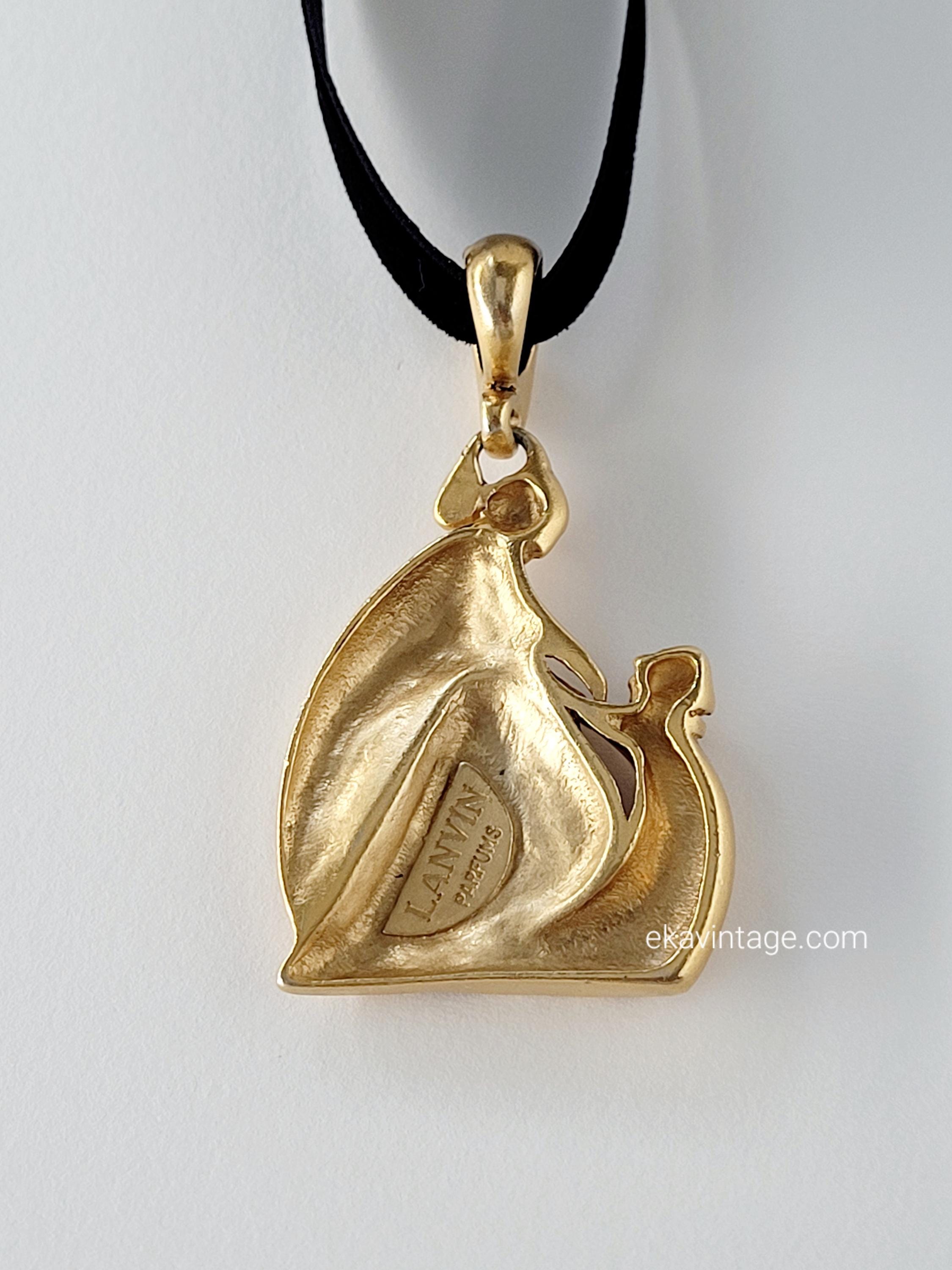 Lanvin - Vintage Pendant - Mother and Daughter - Etsy