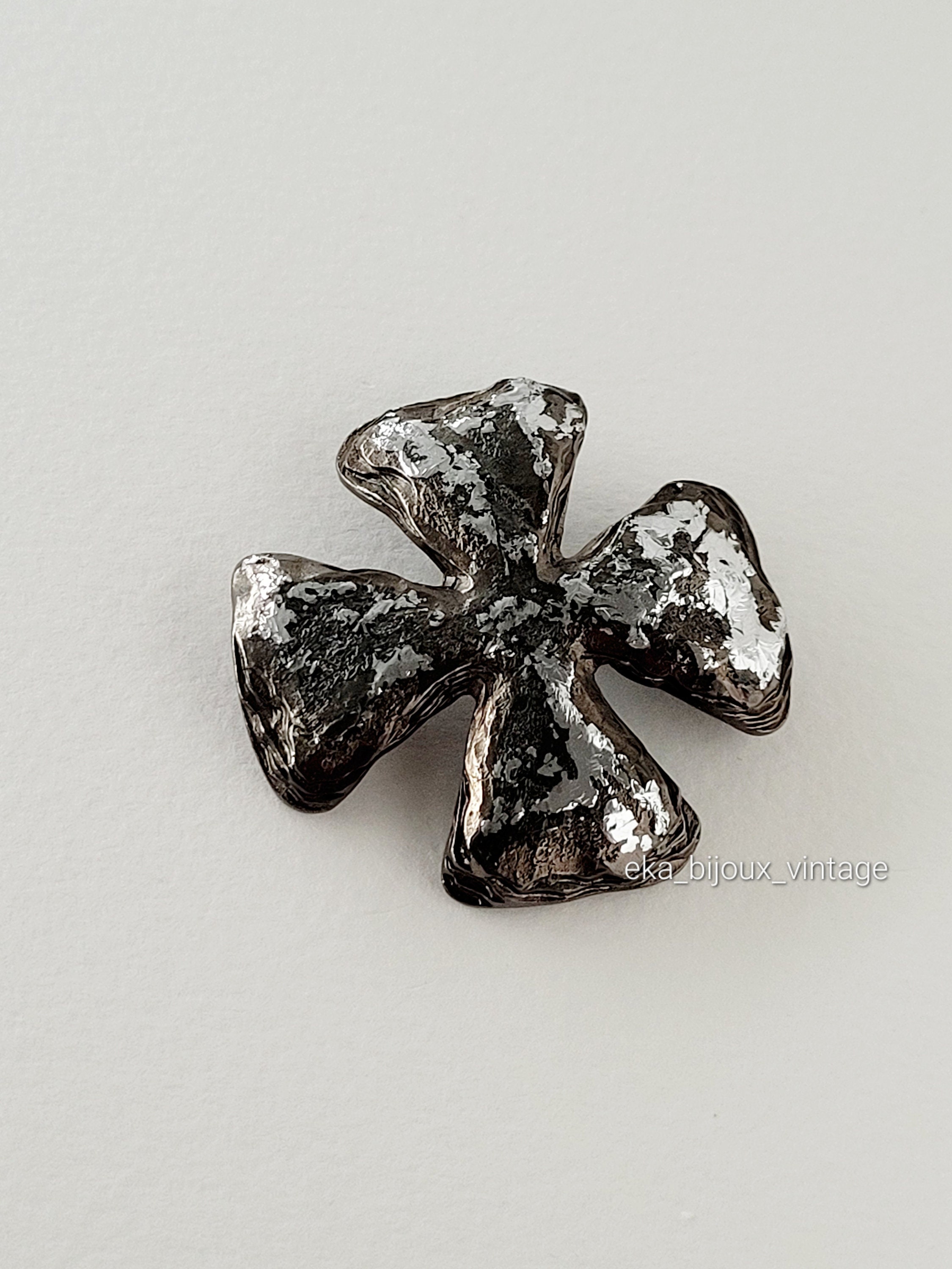 YVES SAINT LAURENT クロスブローチ Ysl Brooch Cross - Etsy