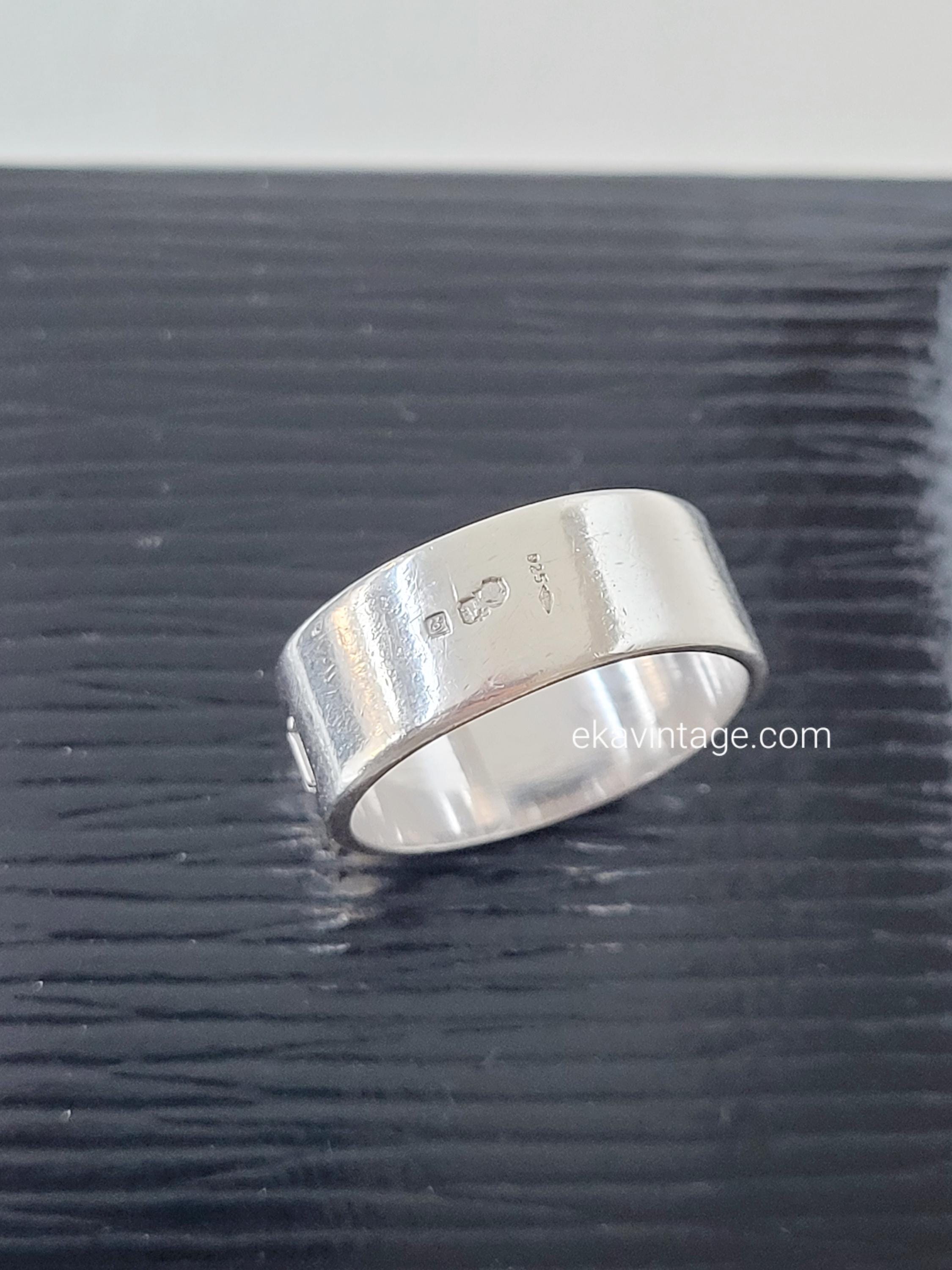 Yves Saint Laurent - Vintage Silver Ring - Etsy