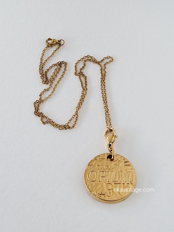 Yves Saint Laurent - OPIUM Vintage Pendant or Bag Charm - Etsy