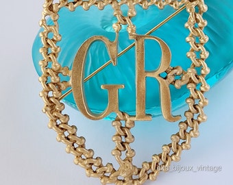Broche de revers Art déco vintage en platine avec diamants 2 Broche de revers Art déco vintage en platine avec diamants 2