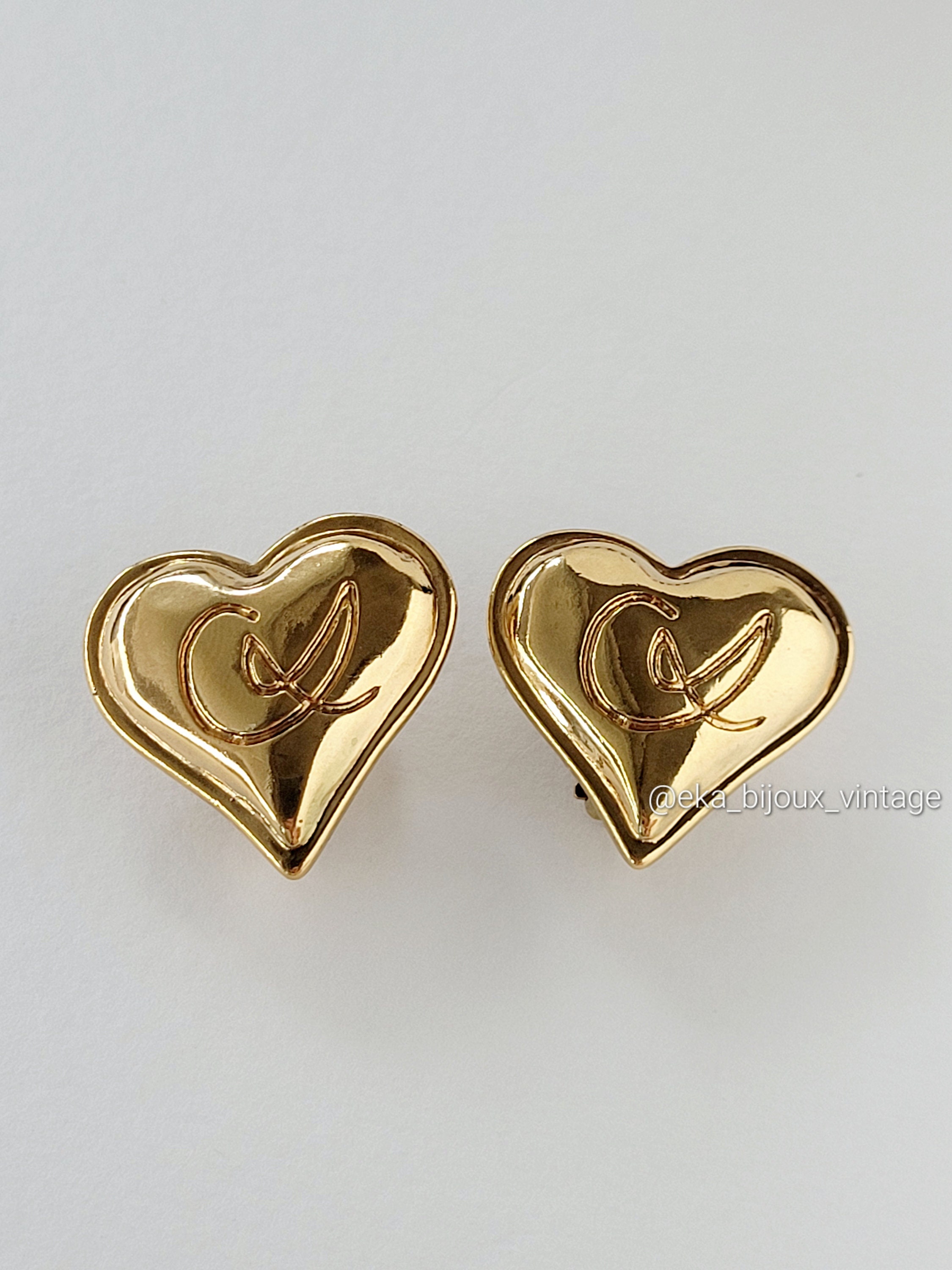 ■VINTAGE HOLLYWOOD■ Twotone Heart Earrings VH2479EA010M VINTAGE HEART EARRINGS – alicecostore