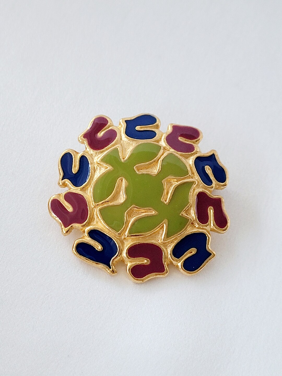Magnifique Broche Vintage Signée Jacques Esterel - Bijou De Créateur