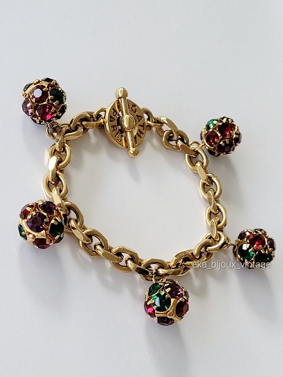 Agatha Paris - Vintage bracelet with five charms - image 1