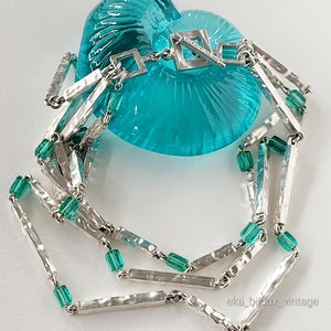Biche de Bere - Vintage silver metal necklace