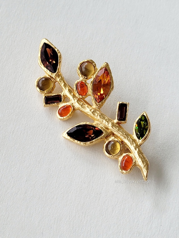 Broche vntage lettre F, broche AK F sgnée, épnglette en or f