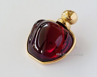 Christian Dior - Broche vintage con forma de frasco de perfume "Poison".