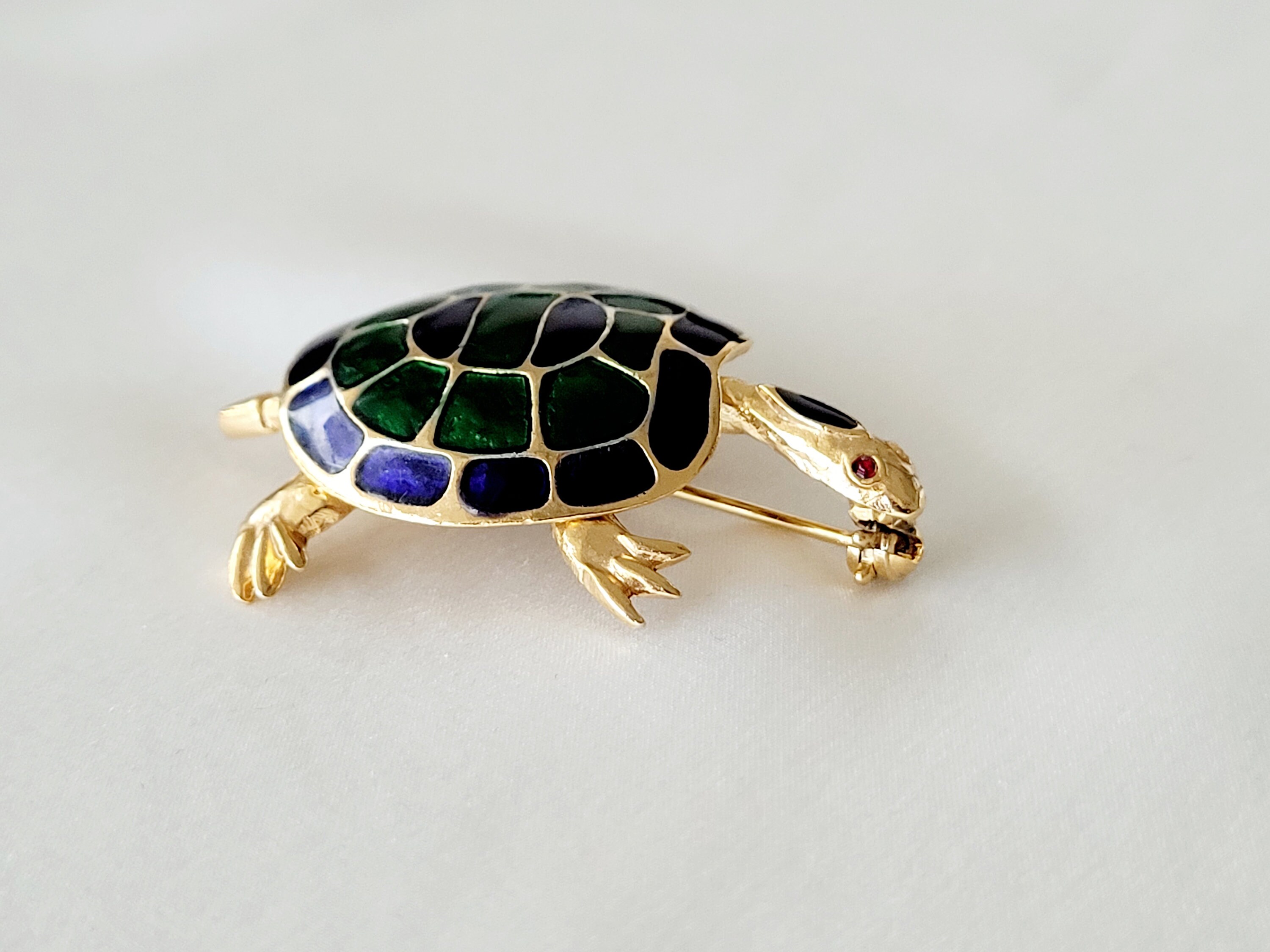 Broche Tortue Vintage élégante En Très Bon état - Idéale Pour Un Cadeau Unique