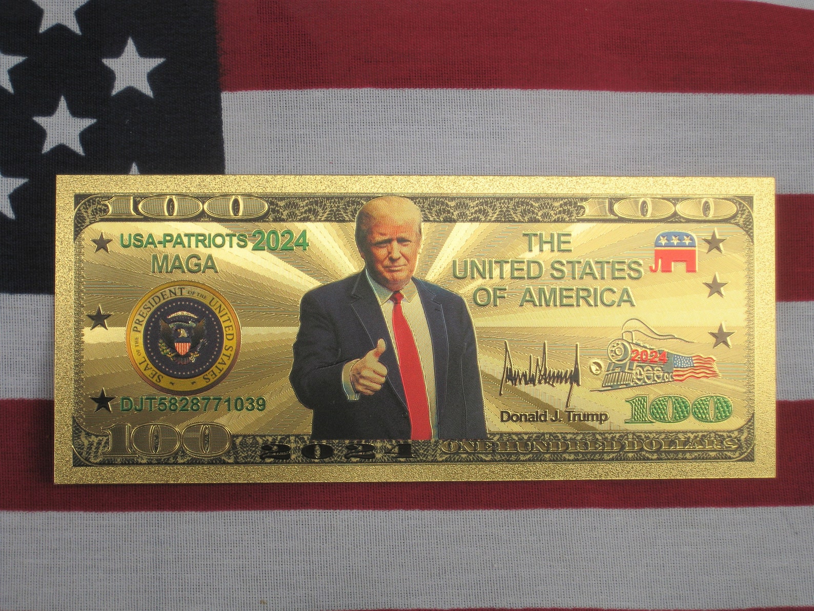 1 Gold Money Donald J. Trump 2024 Banknote Coins President Etsy