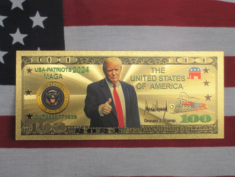 1 Gold Money Donald J. Trump 2025 Banknote Coins President Etsy