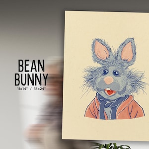 Bean Bunny - Movie Poster/Print Original Artwork 11x14 or 18x24