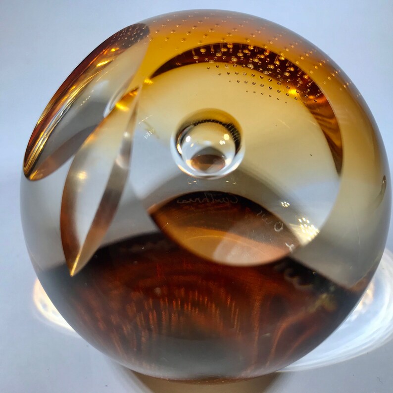 Wise Owl Caithness Glass Paperweight Alastair Macintosh Etsy