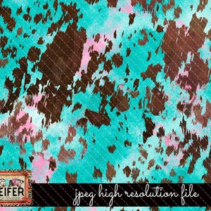 May include: Abstract digital paper with a teal, brown, and pink color scheme. The design is a seamless pattern of abstract shapes and textures.  The text "jpeg high resolution file" is at the bottom of the image.