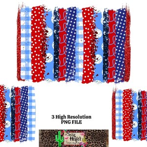 4th of July Patriotic Summer Brush Stroke Background Dye Sublimation Design Digital Download