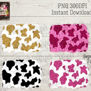Cow Print Background Glitter Grunge Cow Tiger Zebra Pink Gold Dye Sublimation Design Digital