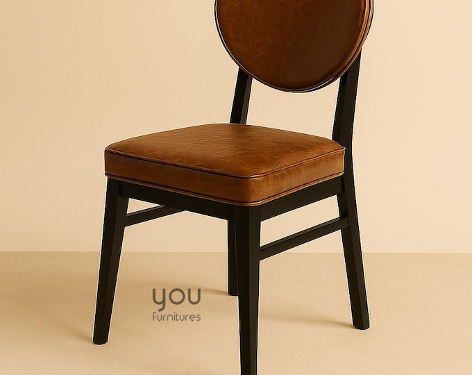 Vintage Dining Chair for Dine Room / Living Room - Personalized Seat and Stain - Rustic Home Design - Vintage Dining Set Options