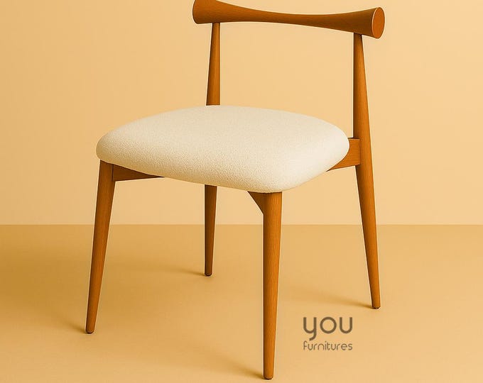 Dining Chair - Chair with Wooden Back - Wooden Dining Chair - Personalized Chairs - Modern Chairs for Living Room - Chairs for Dining Room