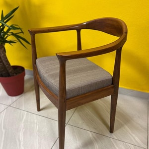 Stuhl - Mid Century Stuhl - Handgefertigter Stuhl - Leder/Samt - Sitz - Modern - Stühle für Wohnzimmer - Stühle für Esszimmer