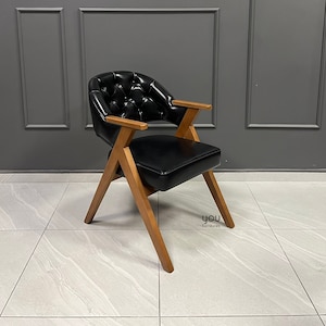 Vintage Chair - Rustic Chair Set Options - Quilted Office Chair - Meeting Room Chair - Desk Chair