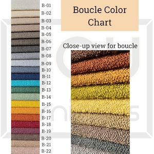 Order Swatches Boucle Leather Linen Velvet Genuine Leather Wooden Swatches image 1