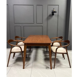 Juego de 4 mesas de comedor redondas y sillas para comedor, mesa de comedor  de cristal con 4 sillas laterales acolchadas, cómoda y ahorra espacio para