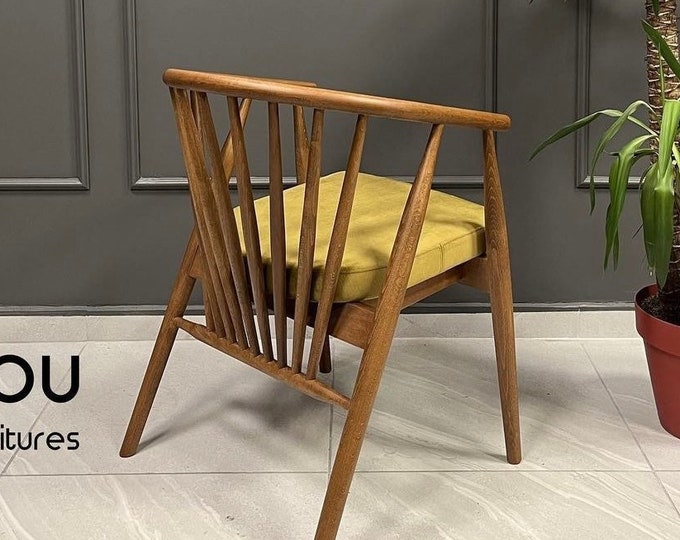 Chair - Wooden Dining Chair - Wooden Legs - Living Room - Dine and Living Room Chairs - Vintage - Retro Dining Set Options - Home Design