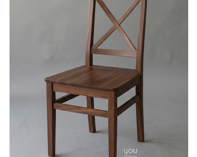 Solid Wood Dining Chair - Personalized Wood Finish - Cafe - Restaurant - Hotel - Dining Room - Living Room Chair