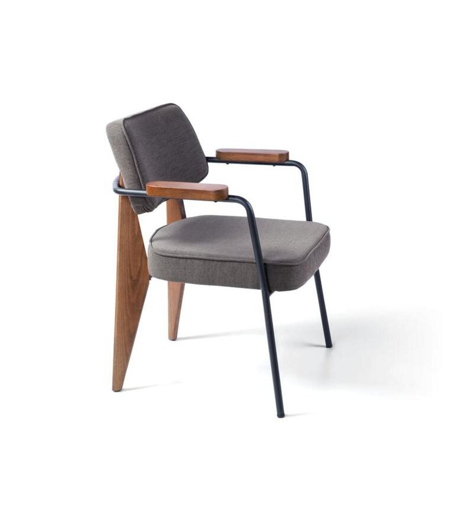 Modern Dining Chair Metal Chair Wooden Legs Metal Legs Etsy