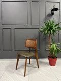 Wooden Dining Chair - Rattan Chairs - Wooden Legs - Chairs for Dining Room - Living Room - Kitchen - Home Design Home Decor Vintage