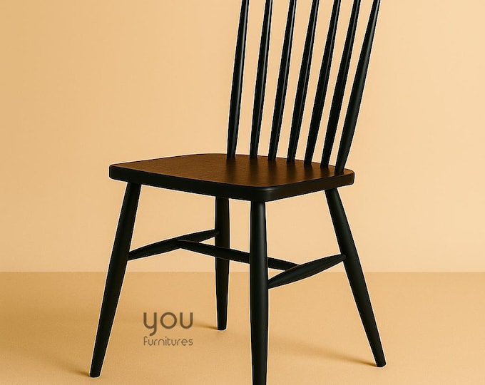 Handcrafted Hornbeam Wood Dining Chair – Modern Farmhouse Style