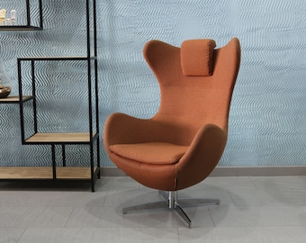 Swivel Armchair - Metal Legs - Leather / Velvet Upholstery