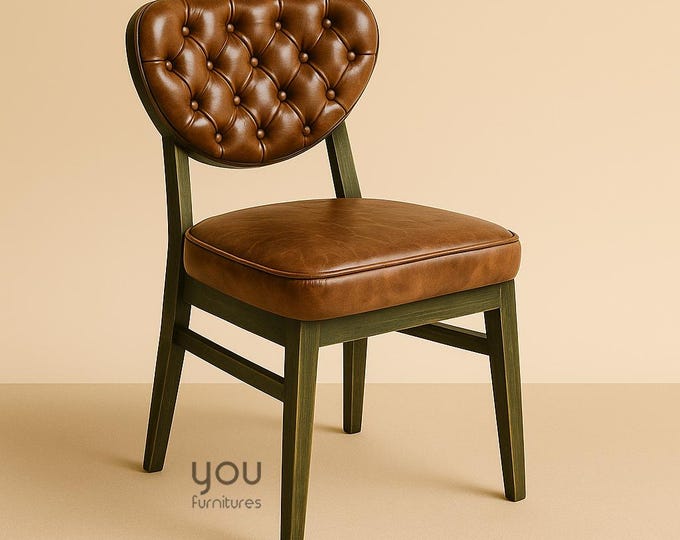 Dining Chair - Vintage Chairs for Dine Room and Living Room - Personalized Seat and Stain - Rustic Home Design - Vintage Dining Set Options