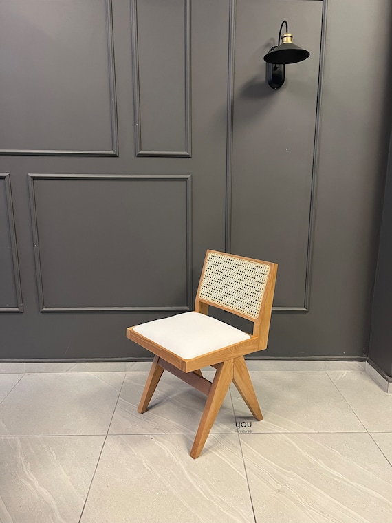 Pierre Jeanneret Style Chair Vintage Dining and Living Room Chair