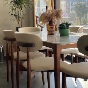 Dining Chair - Chair with Back - Wooden Dining Chair - Personalized Chairs - Modern Chairs for Living Room - Chairs for Dining Room