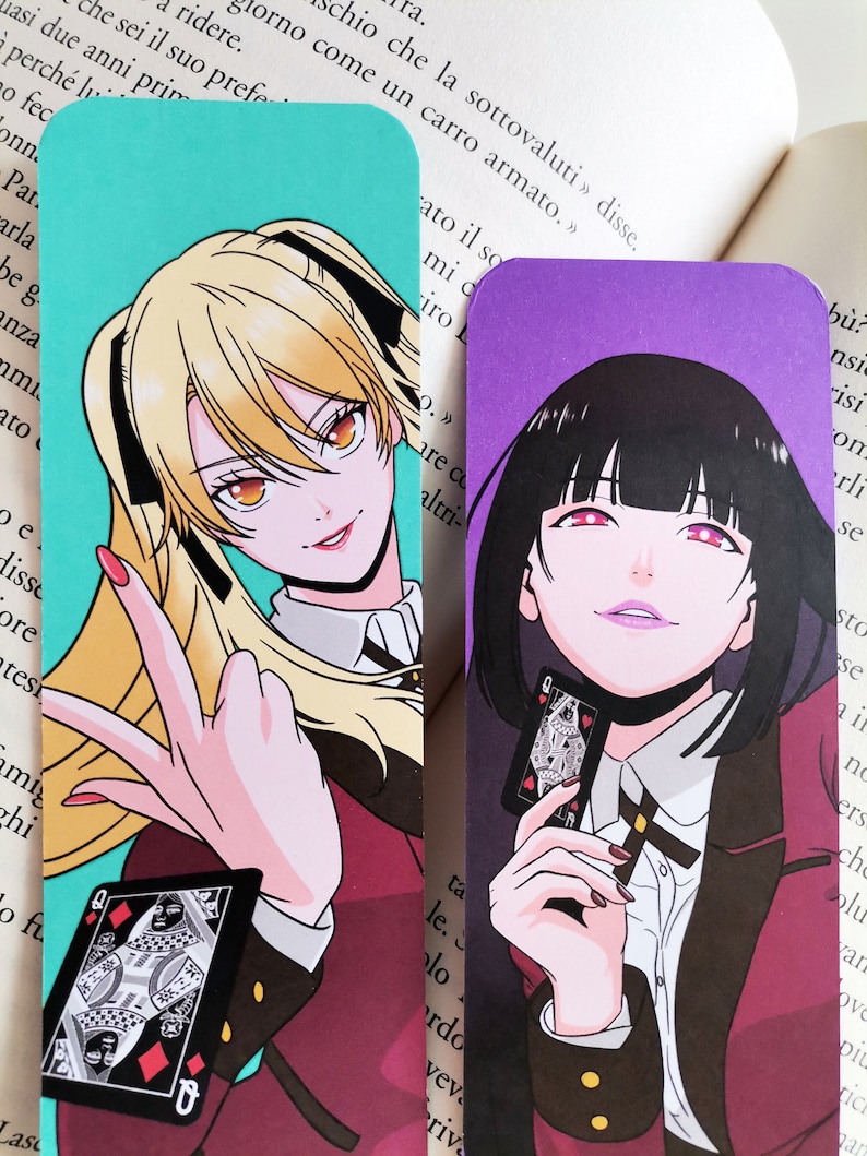Bundle 2 Kakegurui Bookmarks Jabami Yumeko Saotome Mary | Etsy