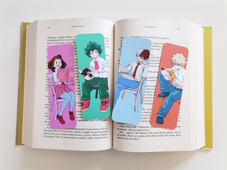 Bundle 4 My Hero Academia Bookmarks All for One Bakugo | Etsy