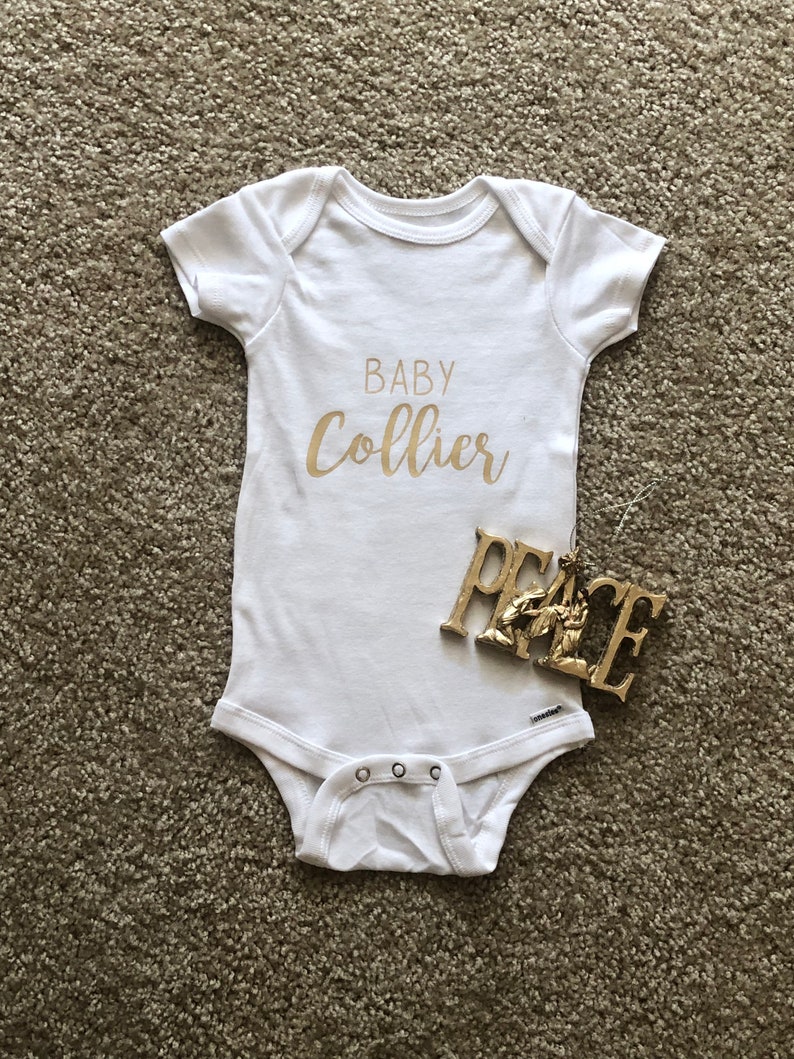 Custom Baby Name Onesie Etsy