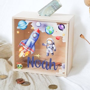 Hucha personalizada, huchas, navidad niño, bautizo, hucha niño, hucha madera, regalo bautizo, hucha personalizada