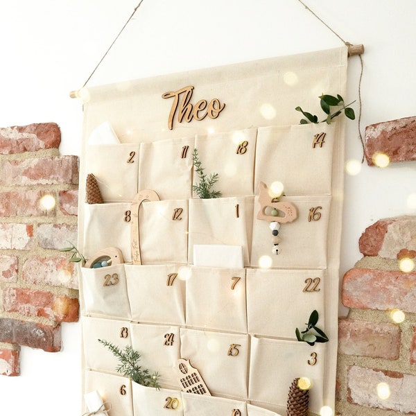 Adventskalender schriftzug - Etsy.de
