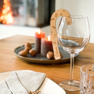 Tischdeko  Weihnachten I Weihnachtsdeko Tisch I Tischkarten Weihnachten I Nikolausgeschenk I Platzkarten  Weihnachten I Elefantenholz I