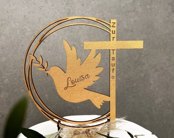 Cake Topper Baptism I Communion I Confirmation I Faith I Cake Topper I Cake Topper I Caketopper Name I DPMA protected